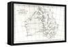 Sketch Map of Australia Showing the Position of Mr. Stuart's Route, 1864-null-Framed Stretched Canvas