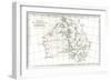 Sketch Map of Australia Showing the Position of Mr. Stuart's Route, 1864-null-Framed Giclee Print