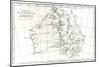 Sketch Map of Australia Showing the Position of Mr. Stuart's Route, 1864-null-Mounted Giclee Print