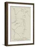 Sketch-Map of Italian Operations in Abyssinia-null-Framed Giclee Print