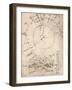 Sketch map of Milan, c1472-c1519 (1883)-Leonardo Da Vinci-Framed Giclee Print