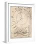 Sketch map of Milan, c1472-c1519 (1883)-Leonardo Da Vinci-Framed Giclee Print