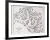 Sketch Map of Mount Everest from Surveys by Major Wheeler in 1921 with Addi-English School-Framed Giclee Print