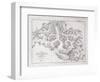 Sketch Map of Mount Everest from Surveys by Major Wheeler in 1921 with Addi-English School-Framed Giclee Print