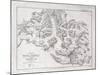 Sketch Map of Mount Everest from Surveys by Major Wheeler in 1921 with Addi-English School-Mounted Giclee Print
