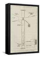 Sketch Map of Phoenix Park, Dublin, Showing the Scene of the Murders-null-Framed Stretched Canvas