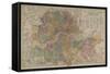 Sketch Map Of the London Postal District-Edward Stanford-Framed Stretched Canvas
