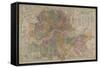 Sketch Map Of the London Postal District-Edward Stanford-Framed Stretched Canvas