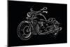 Sketch Motorcycle-Trankvilizator-Mounted Premium Giclee Print