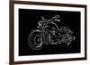 Sketch Motorcycle-Trankvilizator-Framed Art Print