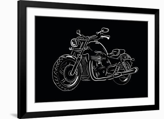 Sketch Motorcycle-Trankvilizator-Framed Premium Giclee Print