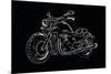 Sketch Motorcycle-Trankvilizator-Mounted Premium Giclee Print