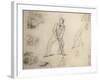 Sketch of a A Cricketer-George Frederick Watts-Framed Giclee Print