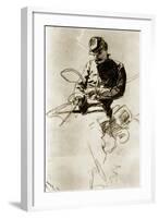 Sketch of a Cavalry Soldier (Civil War)-Winslow Homer-Framed Giclee Print