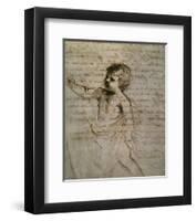 Sketch of a Child-Guercino (Giovanni Francesco Barbieri)-Framed Art Print