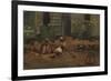 Sketch of a Cottage Yard, c.1876-Winslow Homer-Framed Giclee Print