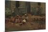 Sketch of a Cottage Yard, c.1876-Winslow Homer-Mounted Giclee Print