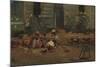 Sketch of a Cottage Yard, c.1876-Winslow Homer-Mounted Giclee Print