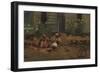 Sketch of a Cottage Yard, c.1876-Winslow Homer-Framed Giclee Print