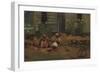 Sketch of a Cottage Yard, c.1876-Winslow Homer-Framed Giclee Print