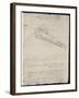 Sketch of a Design for a Flying Machine-Leonardo da Vinci-Framed Photographic Print