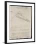 Sketch of a Design for a Flying Machine-Leonardo da Vinci-Framed Photographic Print