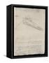 Sketch of a Design for a Flying Machine-Leonardo da Vinci-Framed Stretched Canvas