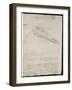 Sketch of a Design for a Flying Machine-Leonardo da Vinci-Framed Photographic Print