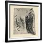 'Sketch of a Draped Figure and Detail of Costume', c1480 (1945)-Leonardo Da Vinci-Framed Giclee Print