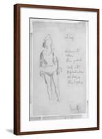 Sketch of a Female Figure, 1888-Walter Richard Sickert-Framed Giclee Print