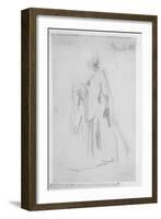 Sketch of a Female Figure, 1888-Walter Richard Sickert-Framed Giclee Print