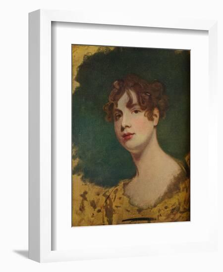 'Sketch of a Female Head', 18th century-George Romney-Framed Giclee Print