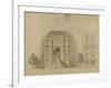 Sketch of a Fountain-Gabriel Davioud-Framed Giclee Print