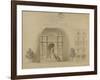 Sketch of a Fountain-Gabriel Davioud-Framed Giclee Print