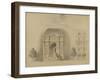 Sketch of a Fountain-Gabriel Davioud-Framed Giclee Print