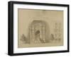 Sketch of a Fountain-Gabriel Davioud-Framed Giclee Print