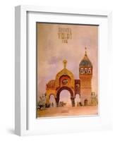 Sketch of a Gate in Kiev, One of the "Pictures at an Exhibition"-Viktor Aleksandrovich Gartman-Framed Giclee Print