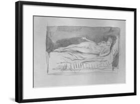 'Sketch of a Girl, Nude', c1878-James Abbott McNeill Whistler-Framed Giclee Print