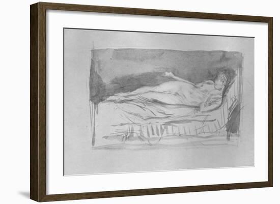 'Sketch of a Girl, Nude', c1878-James Abbott McNeill Whistler-Framed Giclee Print