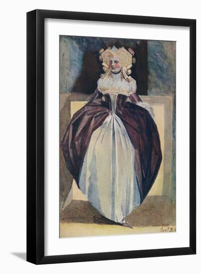 'Sketch of a Lady', c18th century-Henry Fuseli-Framed Premium Giclee Print