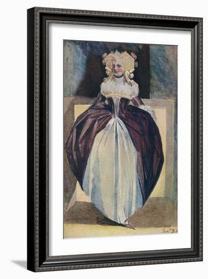 'Sketch of a Lady', c18th century-Henry Fuseli-Framed Giclee Print