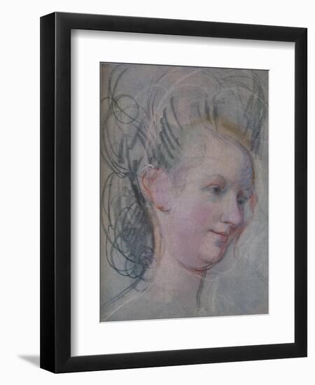 'Sketch of a Lady's Head', c1791-John Russell-Framed Premium Giclee Print
