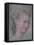 'Sketch of a Lady's Head', c1791-John Russell-Framed Stretched Canvas