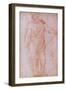 Sketch of a Man Holding a Staff and a Study of a Hand-Michelangelo Buonarroti-Framed Giclee Print