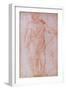 Sketch of a Man Holding a Staff and a Study of a Hand-Michelangelo Buonarroti-Framed Giclee Print