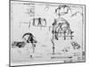 Sketch of a Perpetual Motion Device Designed by Leonardo Da Vinci, C1472-1519-Leonardo da Vinci-Mounted Giclee Print