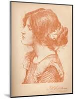 'Sketch Of A Woman' c1885, (1896)-James Abbott McNeill Whistler-Mounted Giclee Print