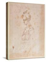 Sketch of a Woman-Michelangelo Buonarroti-Stretched Canvas