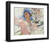 Sketch of a Young Woman Picking Fruit-Mary Cassatt-Framed Giclee Print