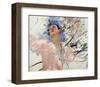 Sketch of a Young Woman Picking Fruit-Mary Cassatt-Framed Giclee Print